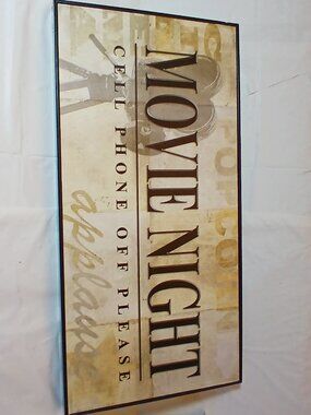 Framed Movie Night Poster